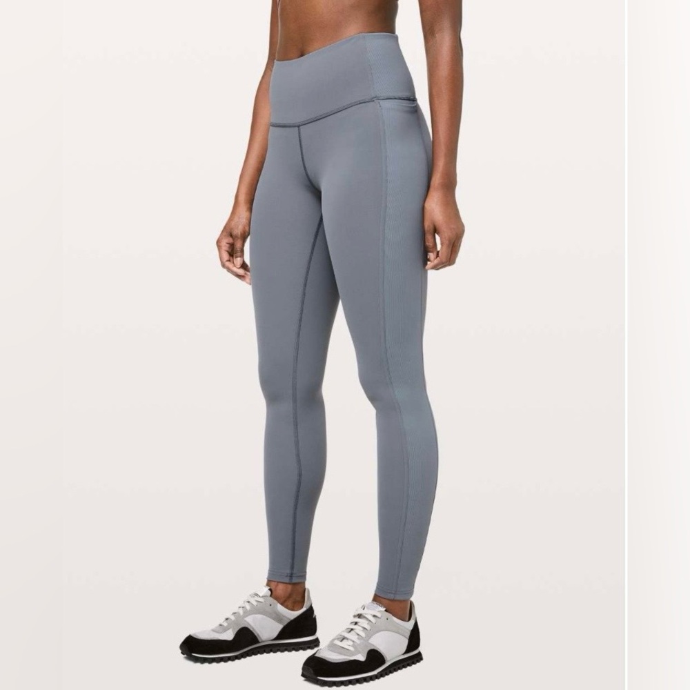 LULULEMON Wunder Under High Rise Leggings Ribbed Sides 28”
